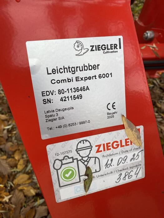 Ziegler Leichtgrubber Combi Expert 6001 - Култиватор: снимка 4 Ziegler Leichtgrubber Combi Expert 6001 - Култиватор: снимка 4