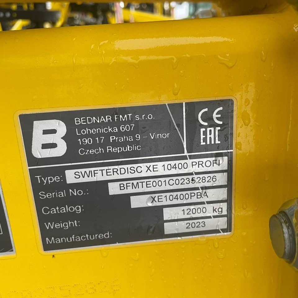 Bednar SWIFTERDISC XE 10400 PROFI - Дискова брана: снимка 3 Bednar SWIFTERDISC XE 10400 PROFI - Дискова брана: снимка 3