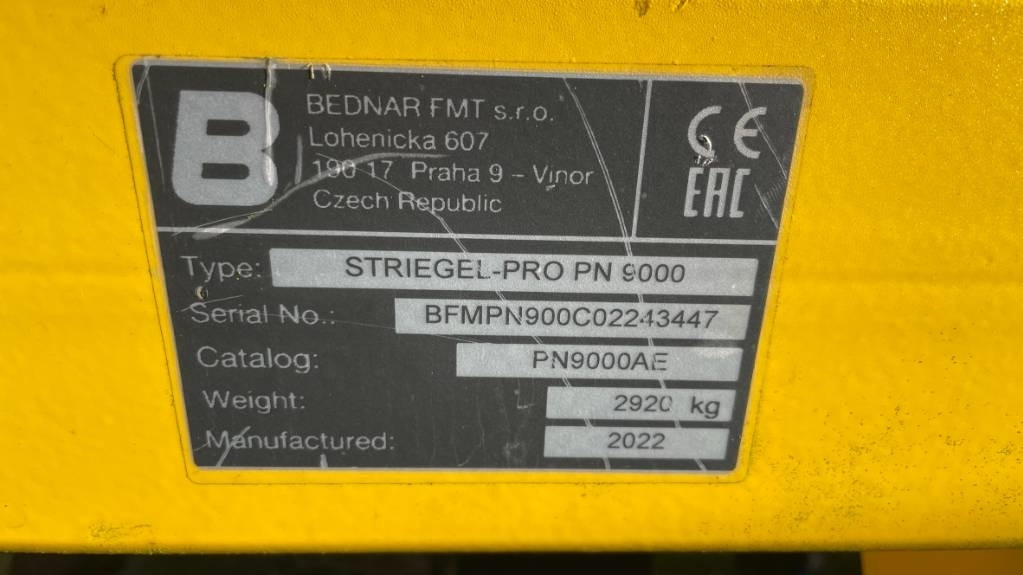 Bednar Striegel PRO PN 9000 - Пружинна брана: снимка 2 Bednar Striegel PRO PN 9000 - Пружинна брана: снимка 2