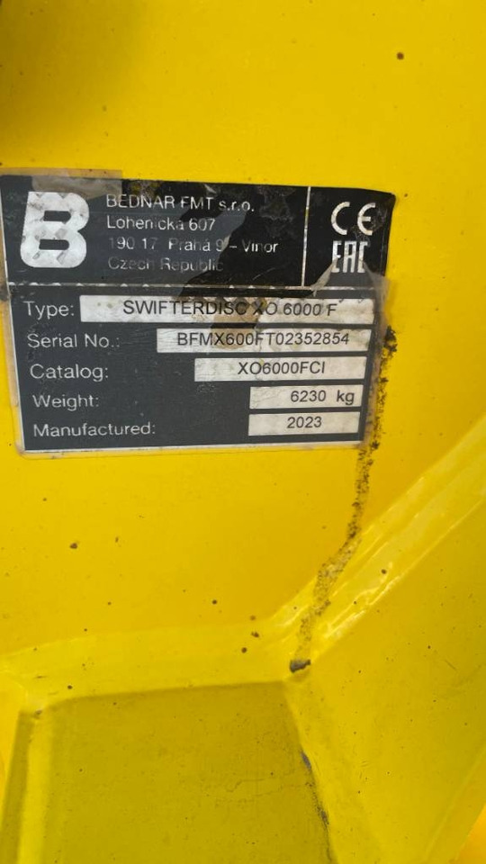 Bednar Swifterdisc XO 6000 F - Дискова брана: снимка 2 Bednar Swifterdisc XO 6000 F - Дискова брана: снимка 2