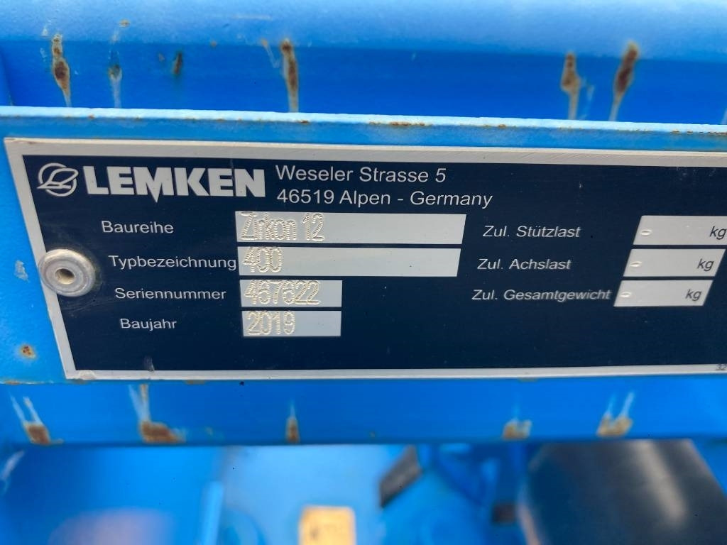 Lemken Zirkon 12/400 - Роторна фреза: снимка 3 Lemken Zirkon 12/400 - Роторна фреза: снимка 3