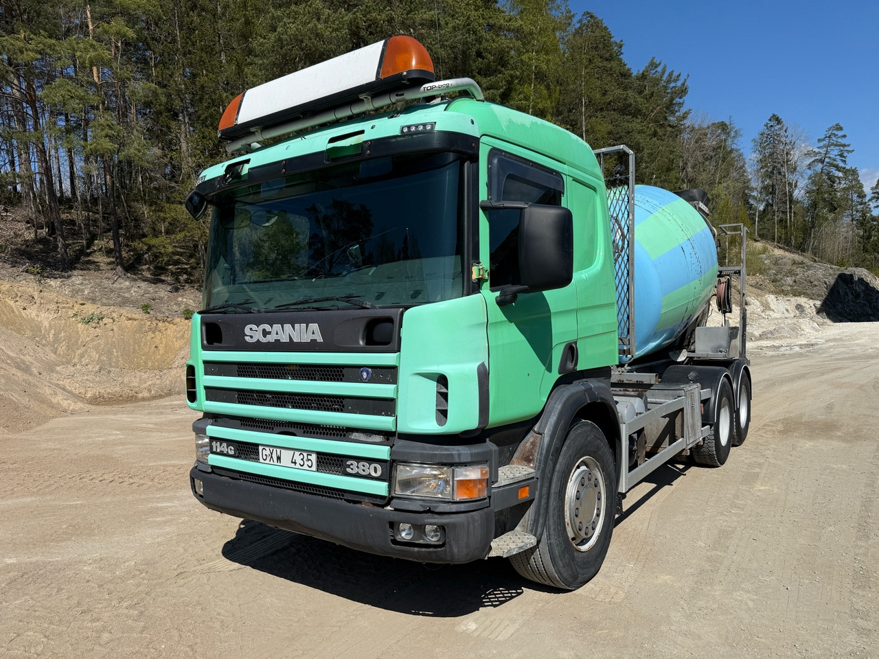 Betongbil Scania P114GB 6X2 -1999 - Бетоновоз: снимка 1 Betongbil Scania P114GB 6X2 -1999 - Бетоновоз: снимка 1