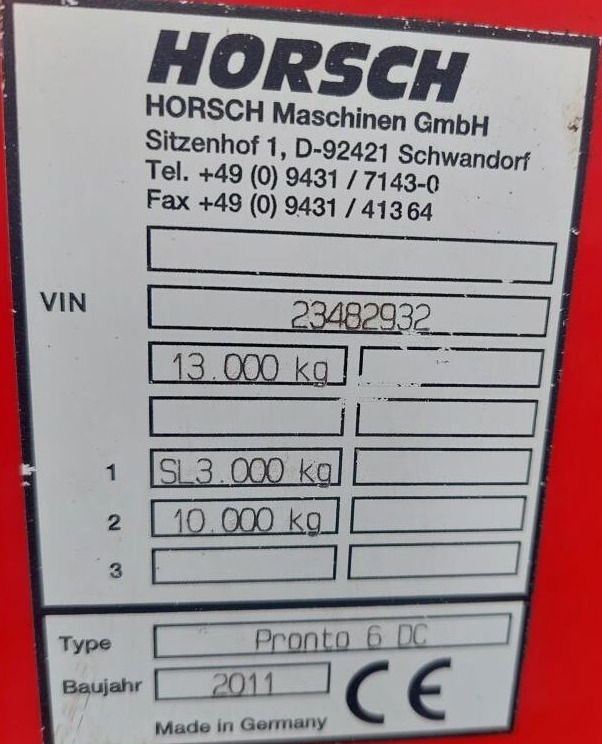 Сеялка Horsch Pronto 6 DC: снимка 15