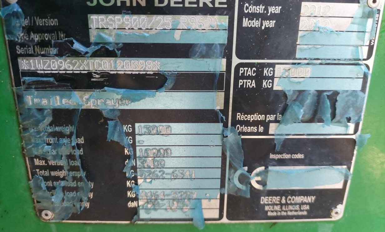 Прикачна пръскачка John Deere R962i - 36-24m: снимка 15 Прикачна пръскачка John Deere R962i - 36-24m: снимка 15