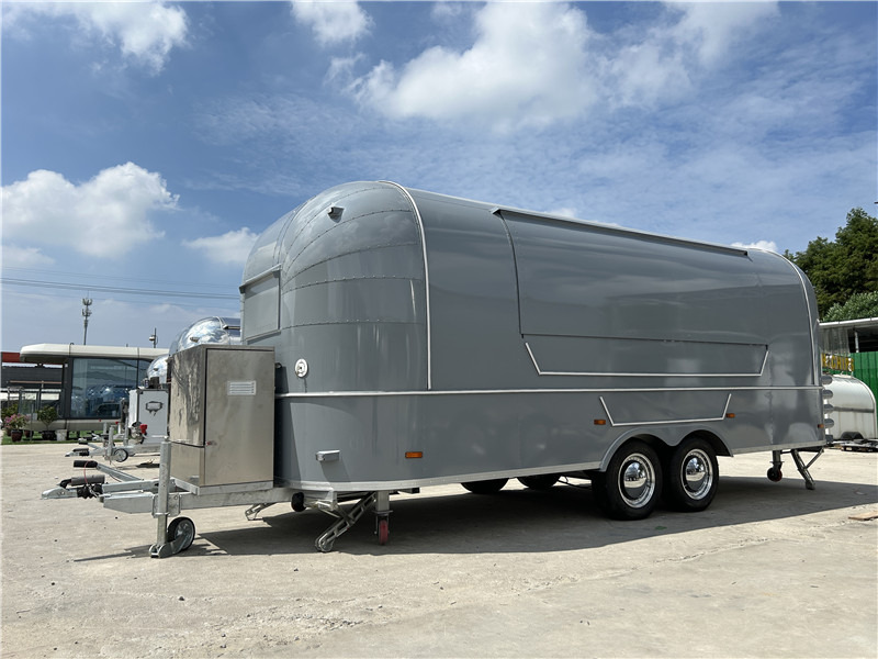 Burger Food Truck Grey Airstream Food Trailer=,Coffee Trailer - Търговска каравана: снимка 1 Burger Food Truck Grey Airstream Food Trailer=,Coffee Trailer - Търговска каравана: снимка 1