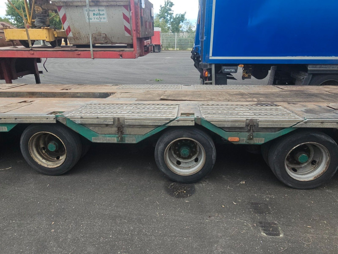 Meusburger MPG-4 Tieflader mit Radmulden 39.5t - Нискорамна площадка полуремарке: снимка 5 Meusburger MPG-4 Tieflader mit Radmulden 39.5t - Нискорамна площадка полуремарке: снимка 5