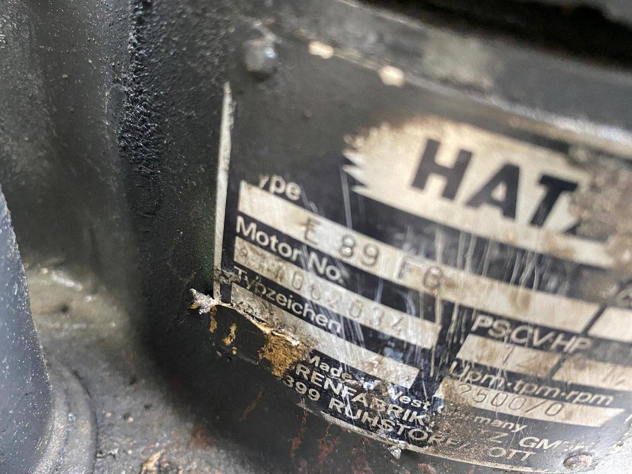 Hatz E 89 aus Demag DF 45 - Двигател за Строителна техника: снимка 3 Hatz E 89 aus Demag DF 45 - Двигател за Строителна техника: снимка 3