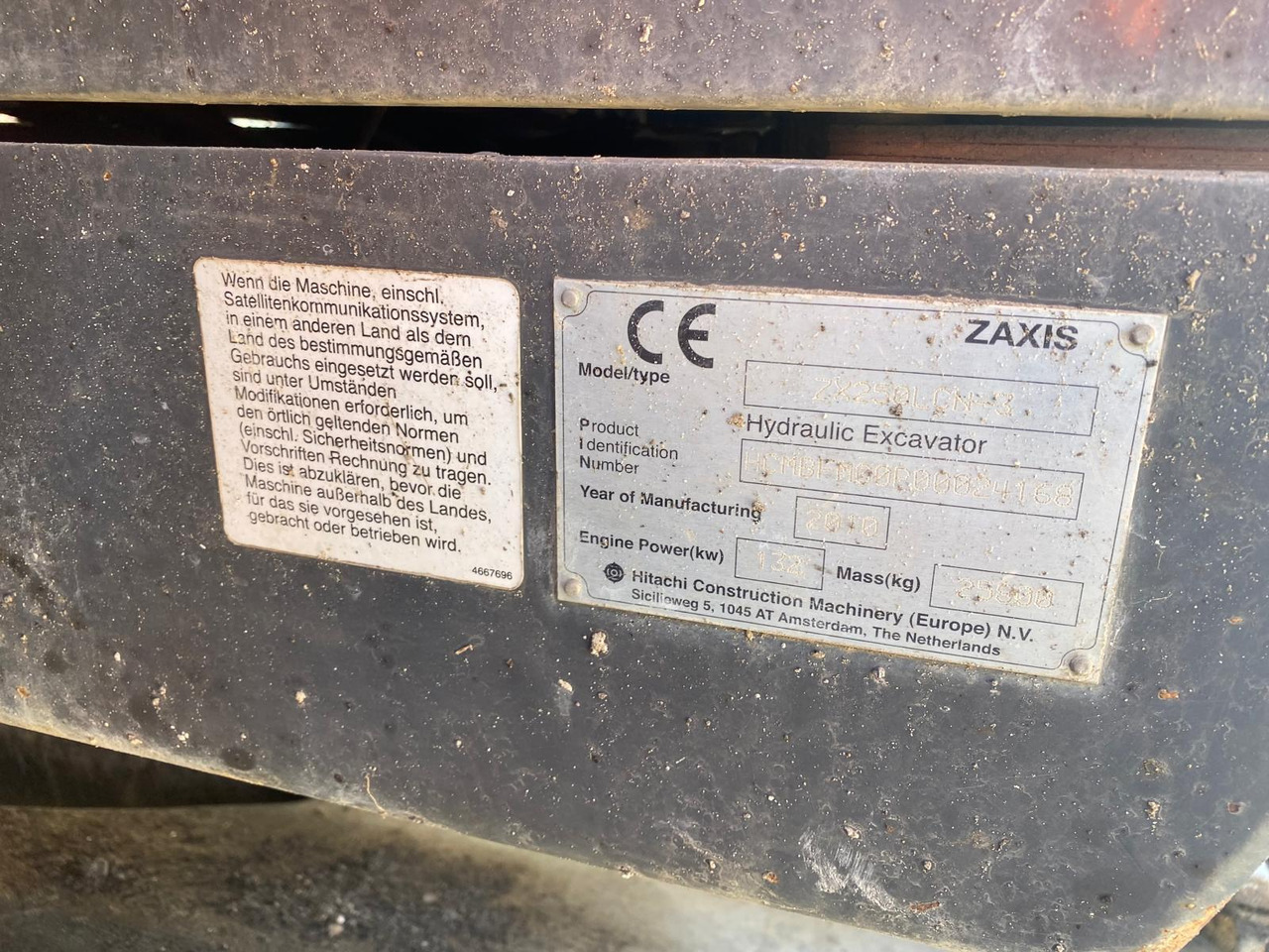 Верижен багер Hitachi ZX 250 LCN -3: снимка 11