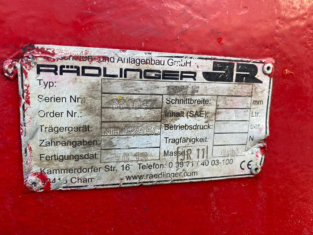 Lehnhoff SW F NEW Holland E 215 - Бързо сменник: снимка 3 Lehnhoff SW F NEW Holland E 215 - Бързо сменник: снимка 3