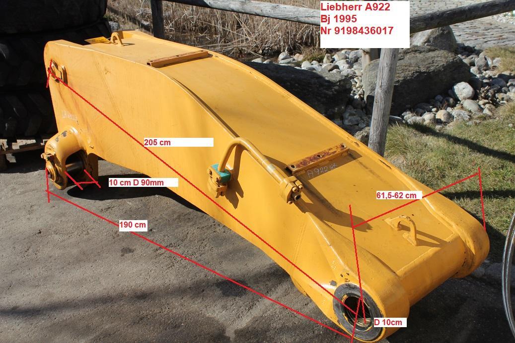 Liebherr A 922 LIT - Стрела за Багер: снимка 1 Liebherr A 922 LIT - Стрела за Багер: снимка 1