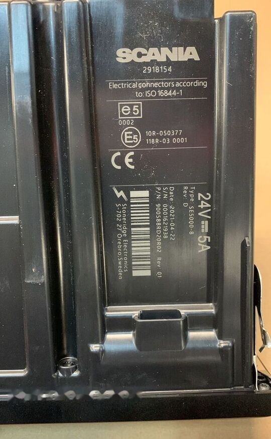 Scania NOWY 24V 5A 2918154 TYPE: SE5000-8 2918154 Scania truck - Тахограф за Камион: снимка 2 Scania NOWY 24V 5A 2918154 TYPE: SE5000-8 2918154 Scania truck - Тахограф за Камион: снимка 2