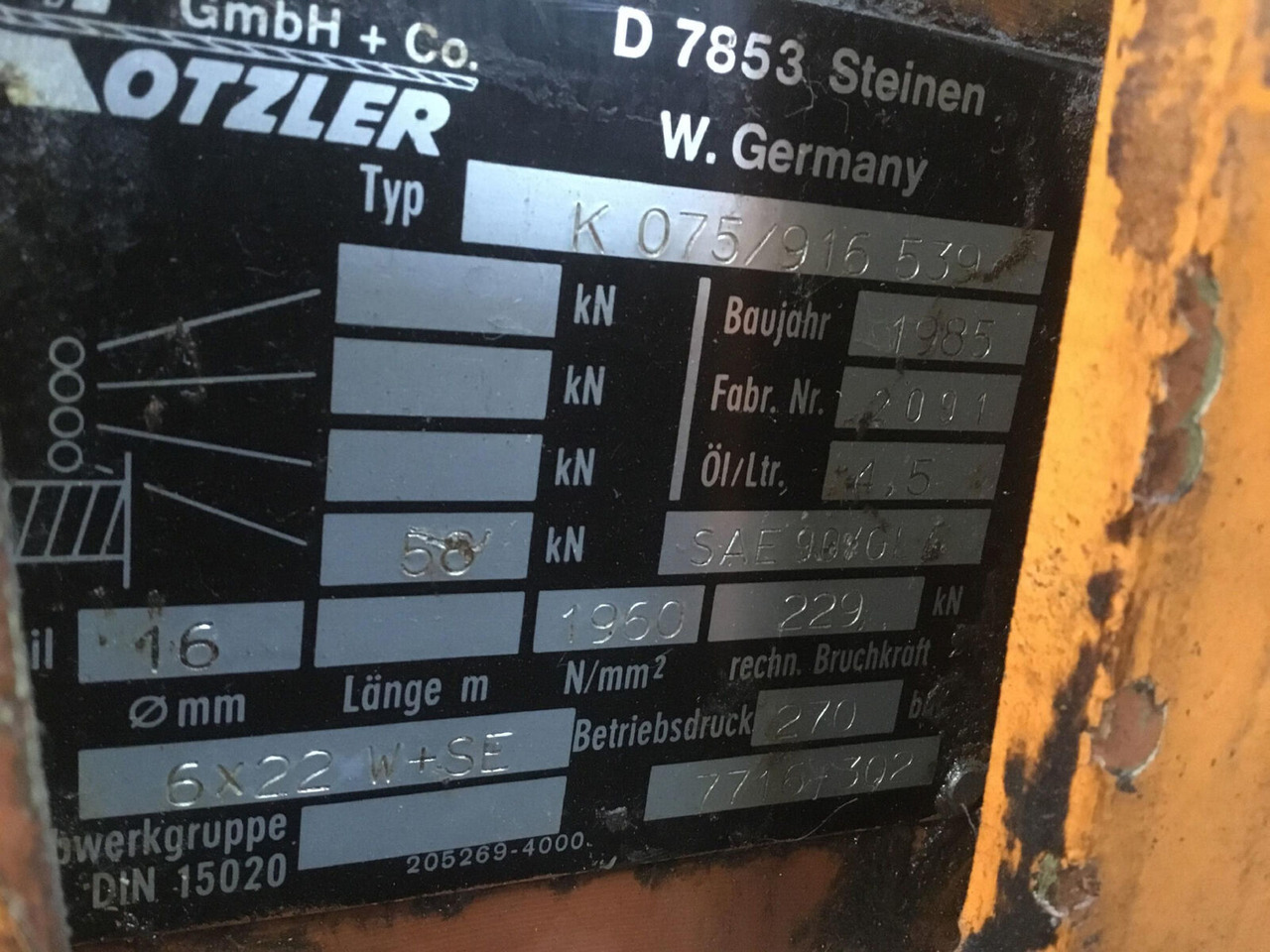 FAUN RTF 30 winch - Винч за Автокран: снимка 4 FAUN RTF 30 winch - Винч за Автокран: снимка 4