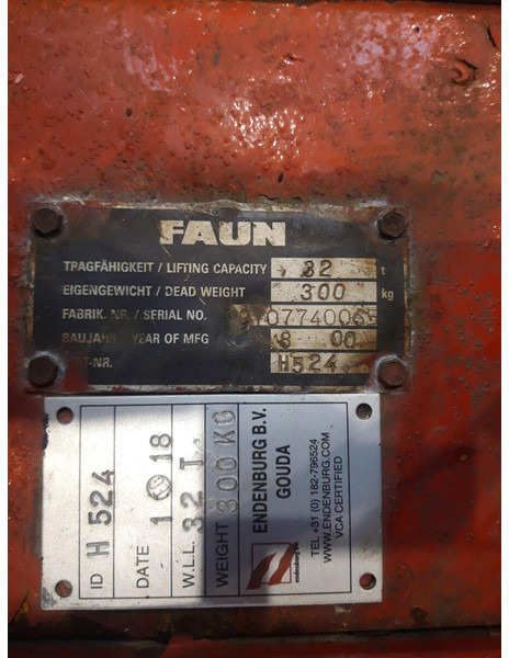 Faun Hookblock 16mm 3 sheave 32 ton - Кран за камион: снимка 5 Faun Hookblock 16mm 3 sheave 32 ton - Кран за камион: снимка 5