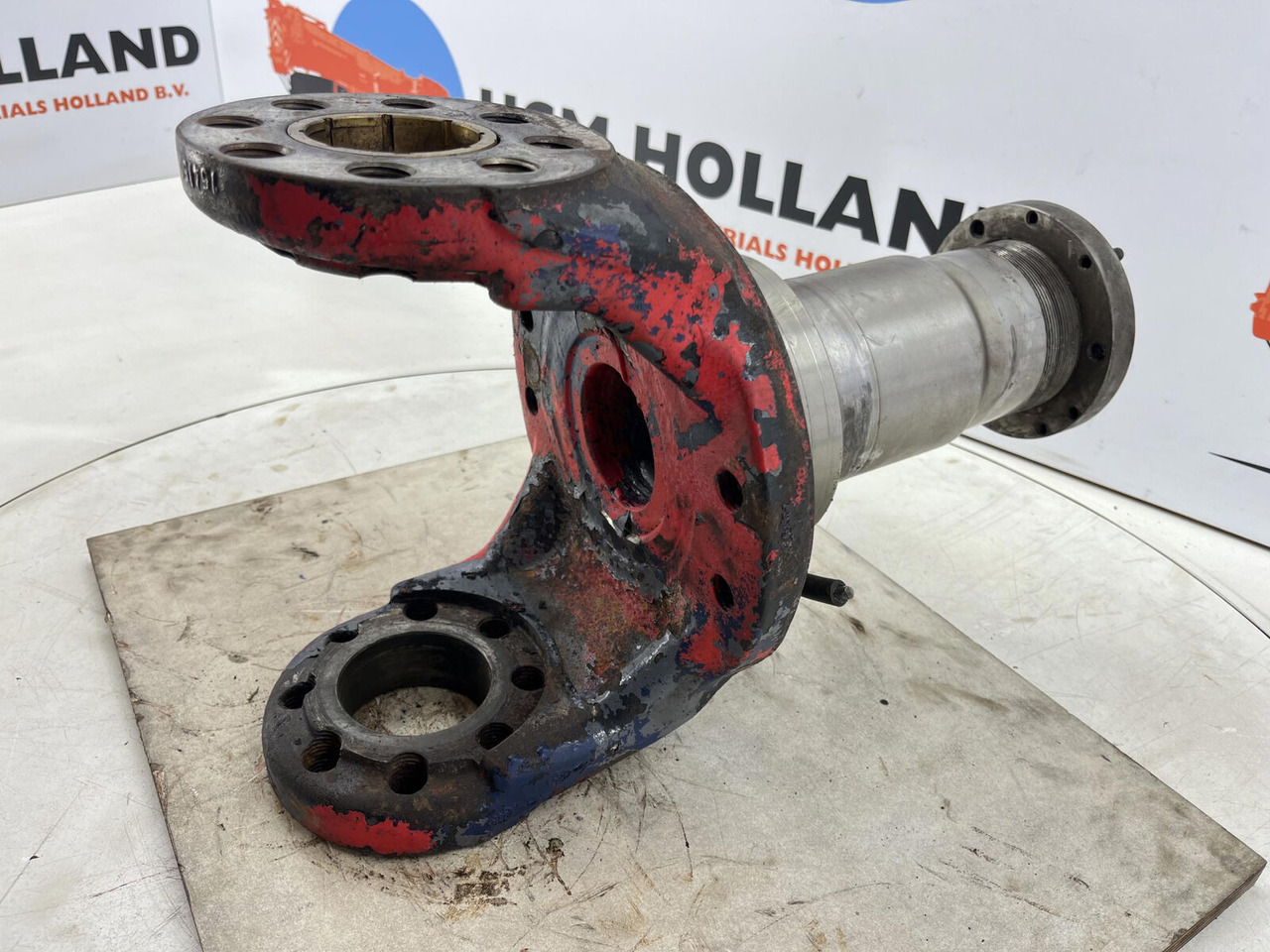 Шенкел за Кран Liebherr LTM 1090 Steering knuckle 12 holes axle 3: снимка 6