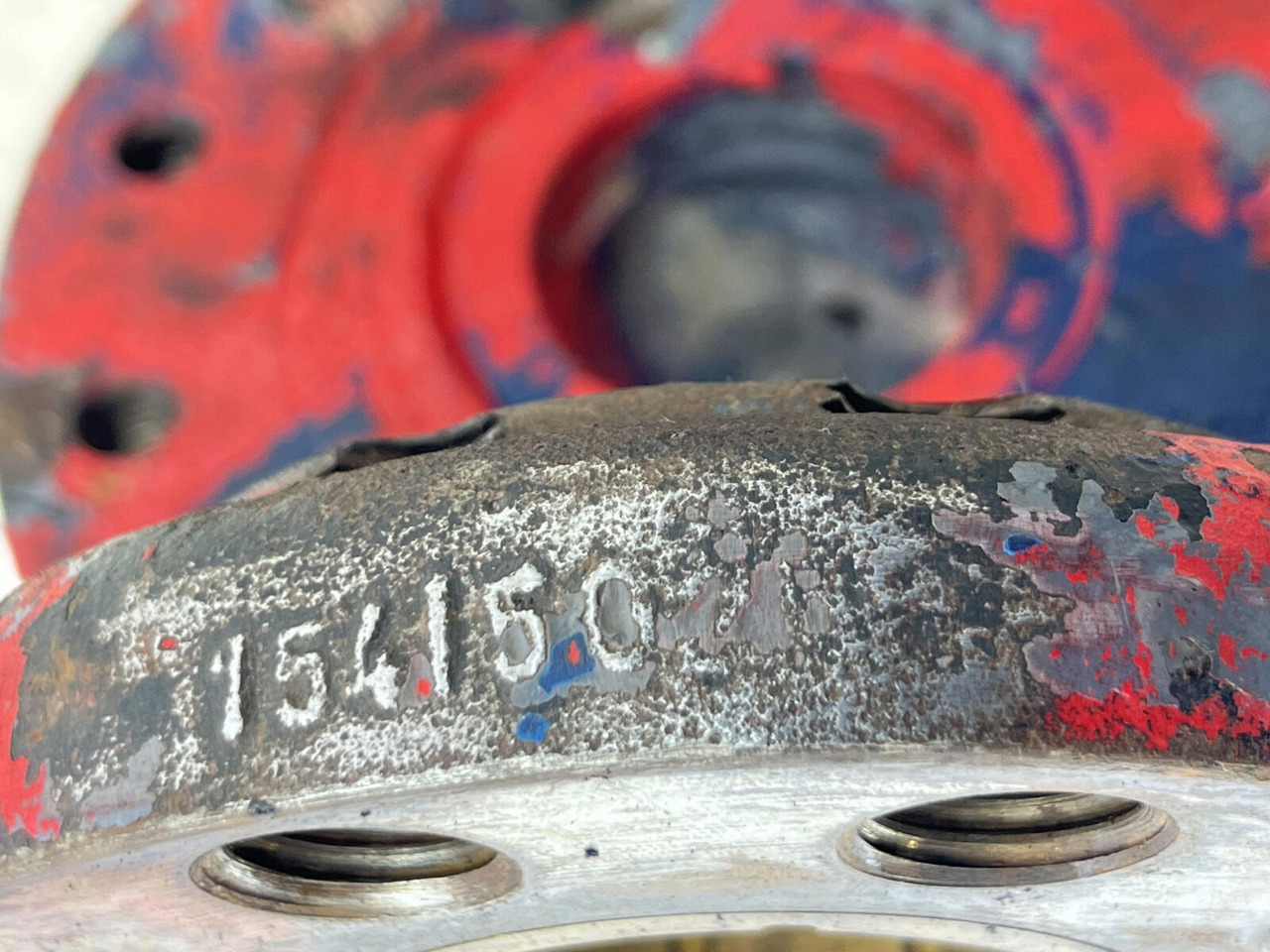 Шенкел за Кран Liebherr LTM 1090 Steering knuckle 12 holes axle 3: снимка 11