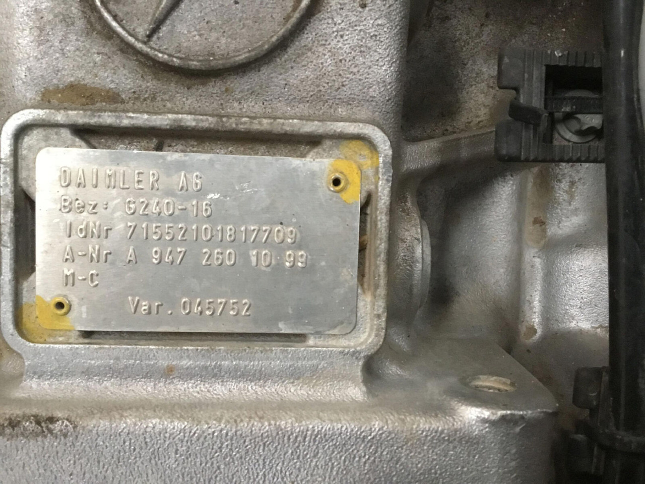Mercedes-Benz GMK 4100, 4100-L, 5095, 5110-1, 5130 -2 gearbox G240-16 - Скоростна кутия за Автокран: снимка 5 Mercedes-Benz GMK 4100, 4100-L, 5095, 5110-1, 5130 -2 gearbox G240-16 - Скоростна кутия за Автокран: снимка 5