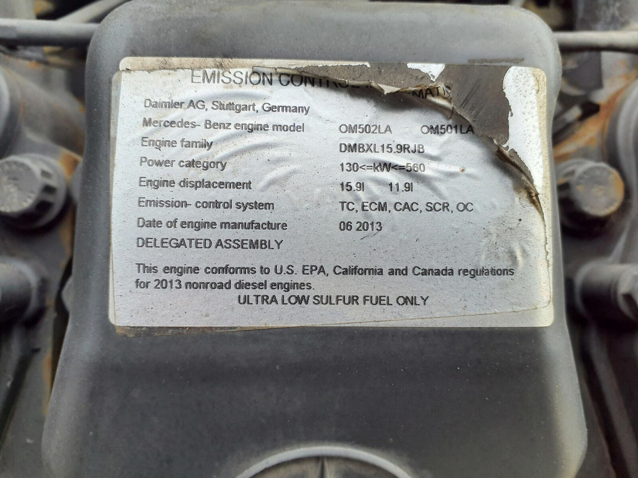 Mercedes-Benz GMK 6400 engine OM502LA - Двигател за Автокран: снимка 5 Mercedes-Benz GMK 6400 engine OM502LA - Двигател за Автокран: снимка 5