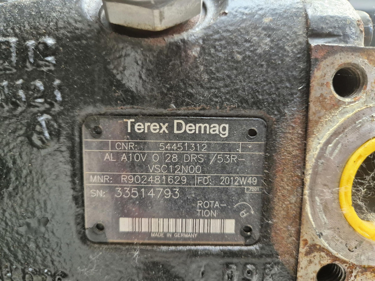 Terex Challenger 3160 Variable pump ass - Хидравлична помпа за Автокран: снимка 5 Terex Challenger 3160 Variable pump ass - Хидравлична помпа за Автокран: снимка 5
