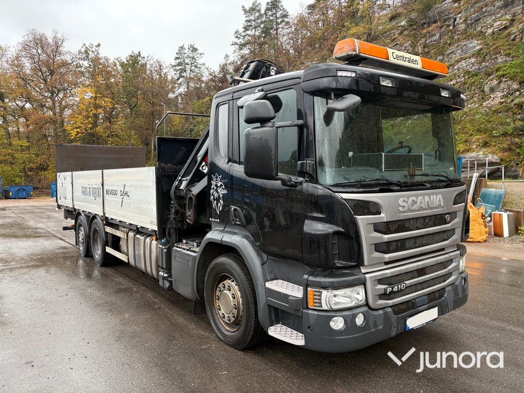 Kranbil - Scania P410, HiAB-kran - Бордови камион, Камион с кран: снимка 5 Kranbil - Scania P410, HiAB-kran - Бордови камион, Камион с кран: снимка 5
