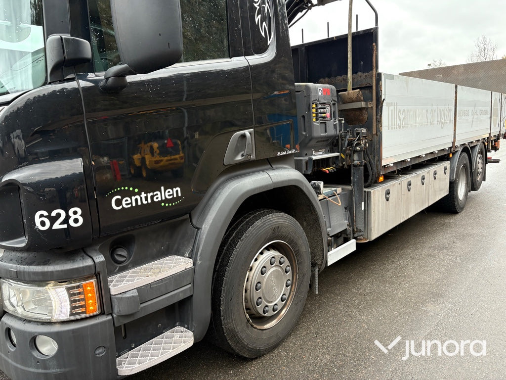 Kranbil - Scania P410 med Hiab 138 - Бордови камион, Камион с кран: снимка 3 Kranbil - Scania P410 med Hiab 138 - Бордови камион, Камион с кран: снимка 3