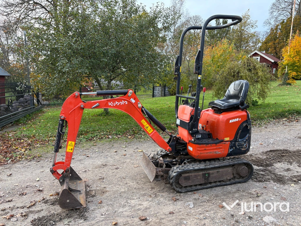 Minigrävare - Kubota, K008-3 - Мини багер: снимка 2 Minigrävare - Kubota, K008-3 - Мини багер: снимка 2