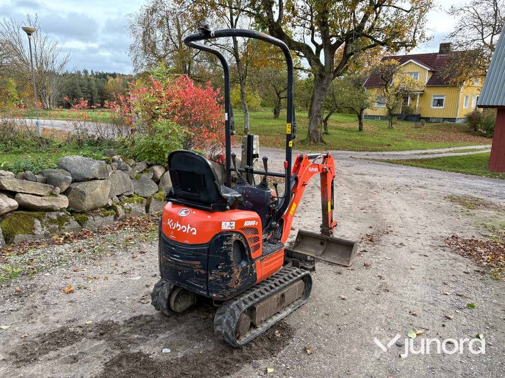 Minigrävare - Kubota, K008-3 - Мини багер: снимка 5 Minigrävare - Kubota, K008-3 - Мини багер: снимка 5