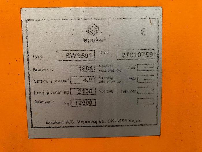 Epoke SW3501 - Машина за разпръскване на сол/ Пясък: снимка 5 Epoke SW3501 - Машина за разпръскване на сол/ Пясък: снимка 5