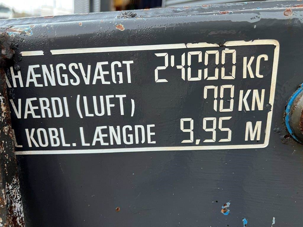 Кран за камион за Строителна техника HMF 20,5 T-M Kran konsol med træk travers: снимка 11