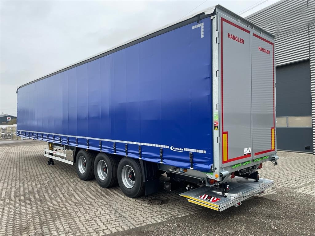 Hangler 3-aks Hævetag + Foldeslæde lift  - Брезентово полуремарке: снимка 1 Hangler 3-aks Hævetag + Foldeslæde lift  - Брезентово полуремарке: снимка 1