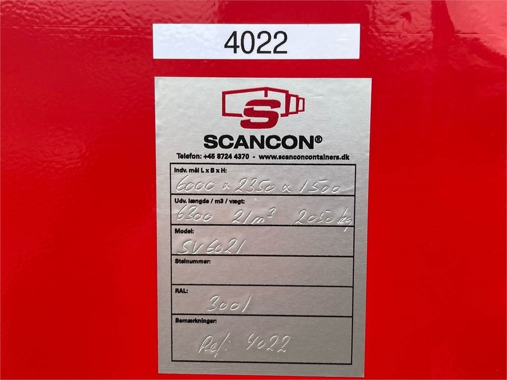 Бордова каросерия Scancon SV6021 - 6000mm 21m3: снимка 12