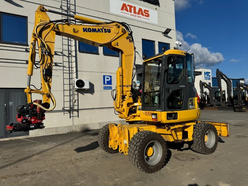 Komatsu PW 98 MR-6 - Колесен багер: снимка 2 Komatsu PW 98 MR-6 - Колесен багер: снимка 2