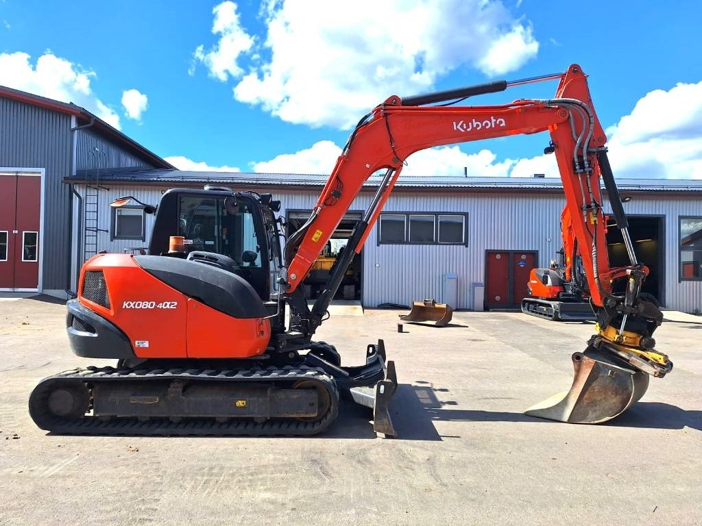 Kubota KX080-4a2 PYÖRITTÄJÄLLÄ - Мини багер: снимка 4 Kubota KX080-4a2 PYÖRITTÄJÄLLÄ - Мини багер: снимка 4