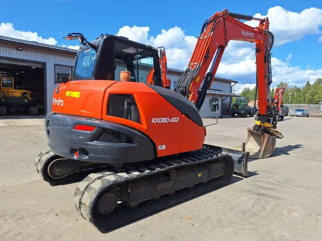 Kubota KX080-4a2 PYÖRITTÄJÄLLÄ - Мини багер: снимка 3 Kubota KX080-4a2 PYÖRITTÄJÄLLÄ - Мини багер: снимка 3