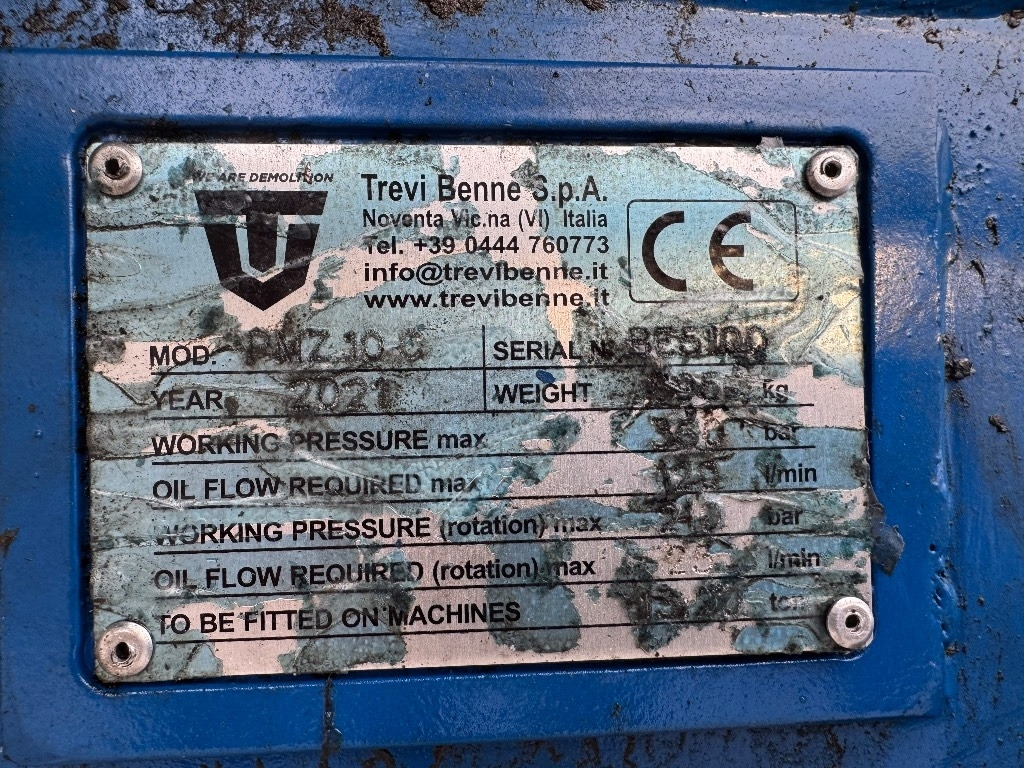 Trevibenne PMZ 10C - Грайфер за Строителна техника: снимка 5 Trevibenne PMZ 10C - Грайфер за Строителна техника: снимка 5