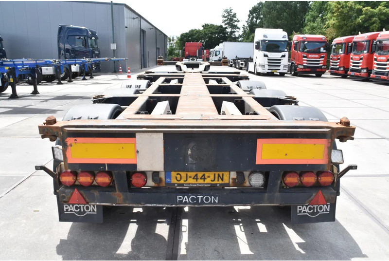 Pacton T3-010 - 2 x LIFT AXLE - BPW AXLES - DRUM BRAKES - 2 x EXTENDABLE - - Контейнеровоз/ Сменна каросерия полуремарке: снимка 3 Pacton T3-010 - 2 x LIFT AXLE - BPW AXLES - DRUM BRAKES - 2 x EXTENDABLE - - Контейнеровоз/ Сменна каросерия полуремарке: снимка 3