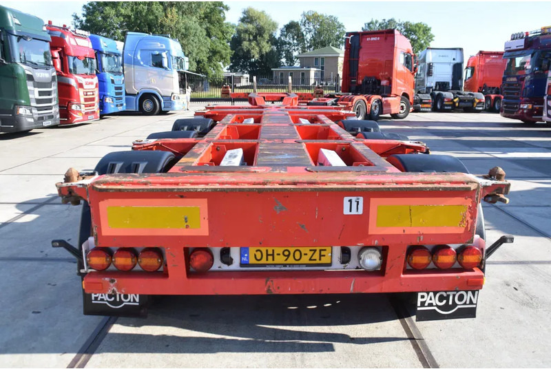 Pacton T3-010 - BPW AXLES - 2 x LIFT AXLE - 2 x EXTENDABLE - DRUM BRAKES - GOOD CONDITION - - Контейнеровоз/ Сменна каросерия полуремарке: снимка 3 Pacton T3-010 - BPW AXLES - 2 x LIFT AXLE - 2 x EXTENDABLE - DRUM BRAKES - GOOD CONDITION - - Контейнеровоз/ Сменна каросерия полуремарке: снимка 3
