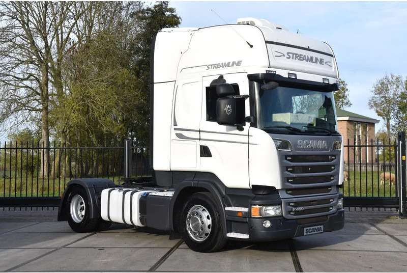 Scania R450 TL 4x2 - RETARDER - 815 TKM - PTO - PARK. AIRCO - NAVI - 2 x FUEL TANKS - GOOD CONDITION - - Влекач: снимка 1 Scania R450 TL 4x2 - RETARDER - 815 TKM - PTO - PARK. AIRCO - NAVI - 2 x FUEL TANKS - GOOD CONDITION - - Влекач: снимка 1