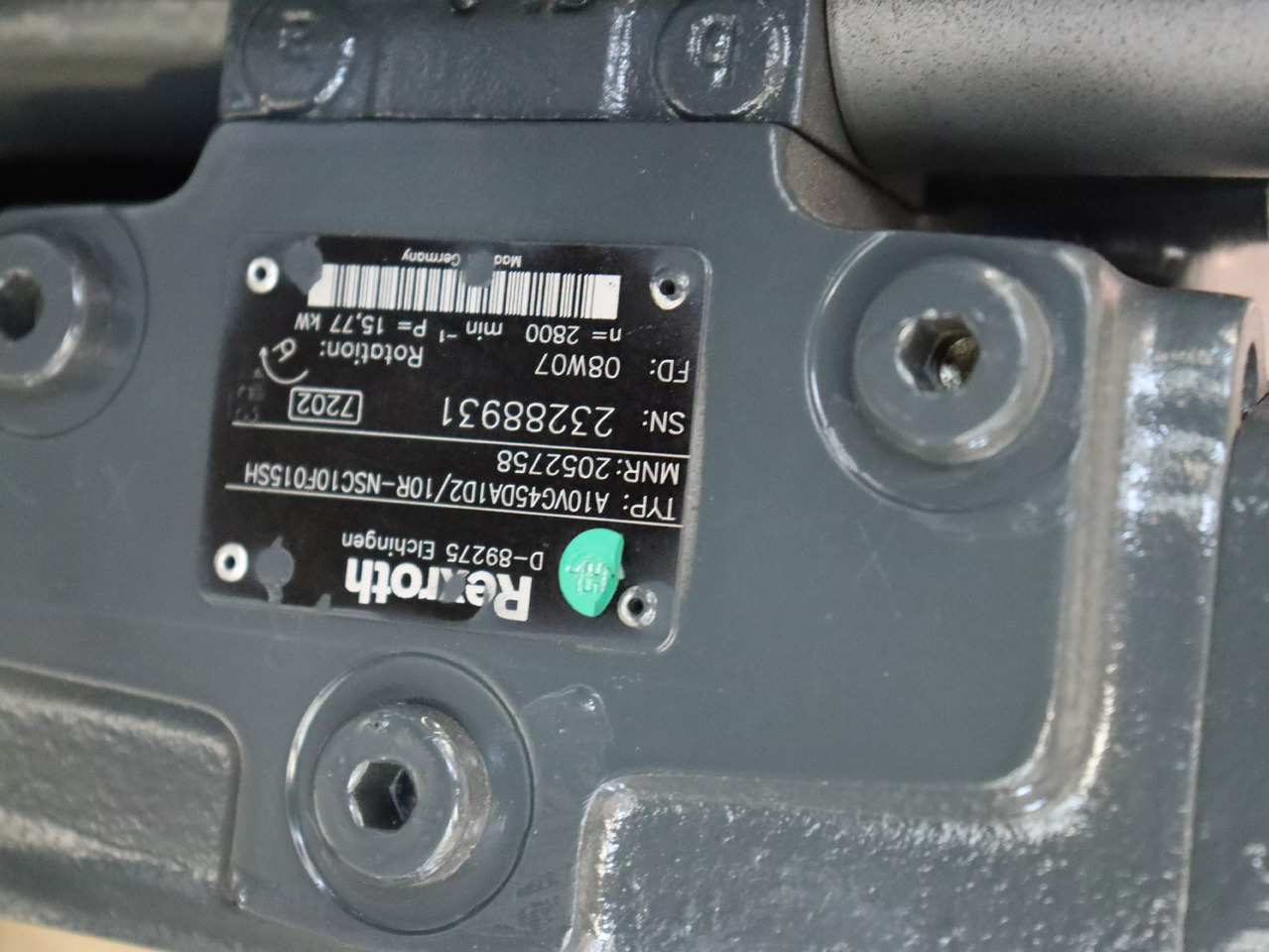 REXROTH A10VG45DA1D2/10R-NSC10F015SH - Хидравлична помпа за Подемно-транспортна техника: снимка 4 REXROTH A10VG45DA1D2/10R-NSC10F015SH - Хидравлична помпа за Подемно-транспортна техника: снимка 4