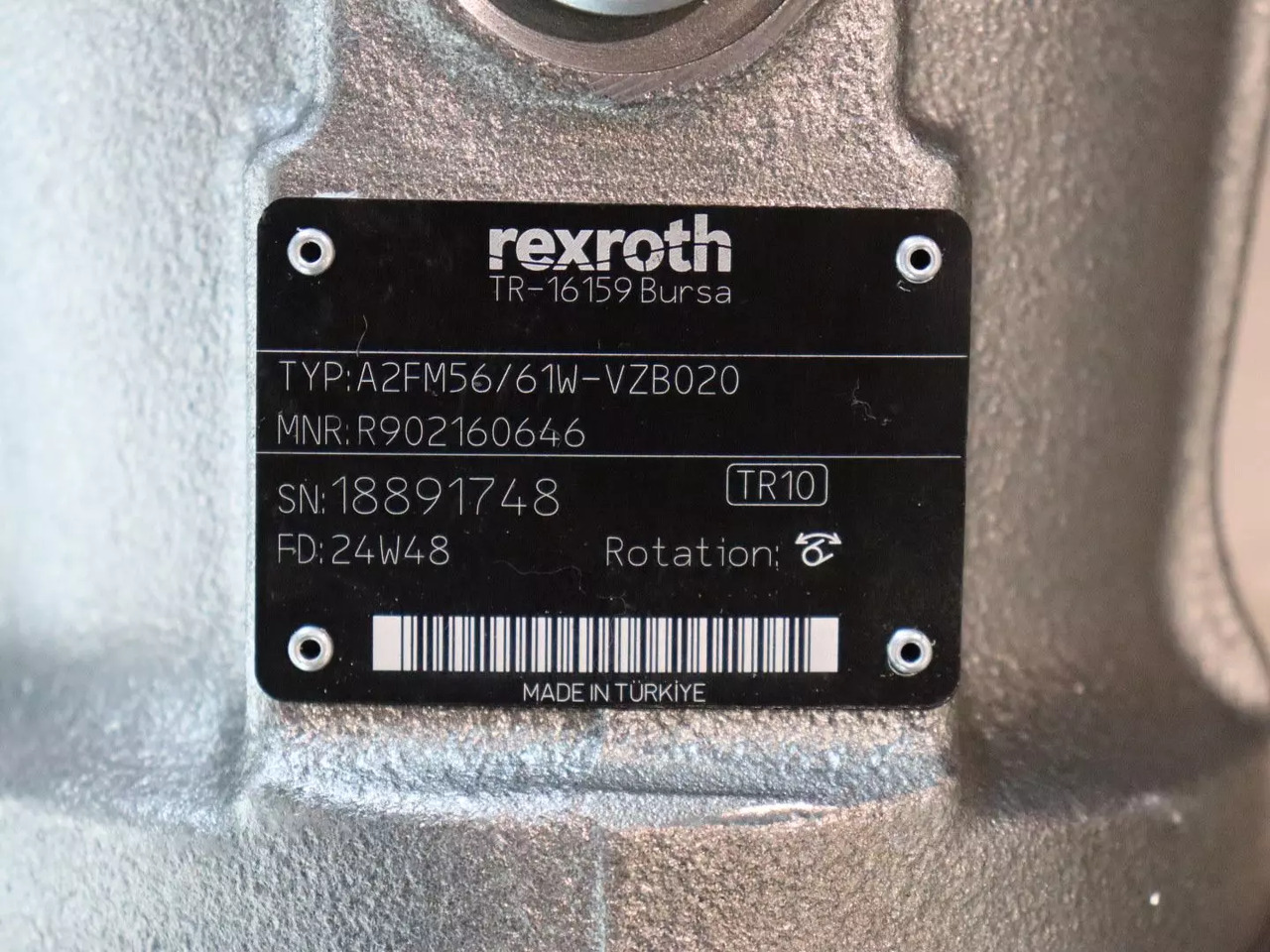 REXROTH A2FM56/61W-VZB020 - Хидравличен мотор за Строителна техника: снимка 4 REXROTH A2FM56/61W-VZB020 - Хидравличен мотор за Строителна техника: снимка 4