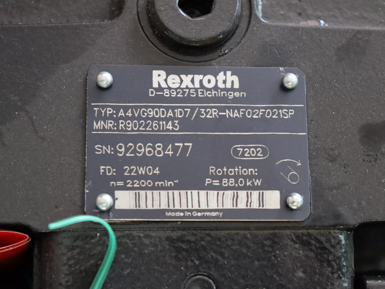 REXROTH A4VG90DA1D7/32R-NAF02F021SP-S - Хидравлична помпа за Подемно-транспортна техника: снимка 3 REXROTH A4VG90DA1D7/32R-NAF02F021SP-S - Хидравлична помпа за Подемно-транспортна техника: снимка 3