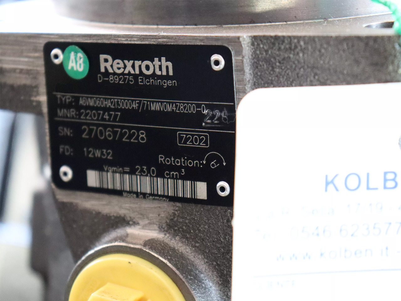REXROTH A6VM060HA2T30004F/71MWV0M4Z8200-0 - Хидравличен мотор за Подемно-транспортна техника: снимка 4 REXROTH A6VM060HA2T30004F/71MWV0M4Z8200-0 - Хидравличен мотор за Подемно-транспортна техника: снимка 4
