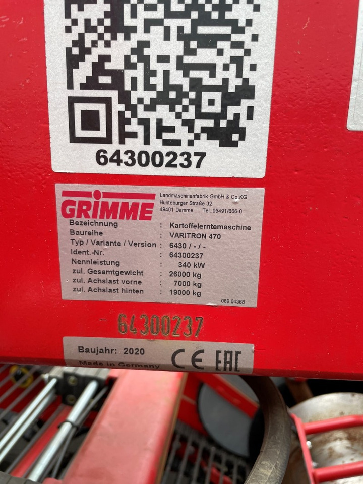 Grimme VARITRON 470 - Комбайн: снимка 2 Grimme VARITRON 470 - Комбайн: снимка 2