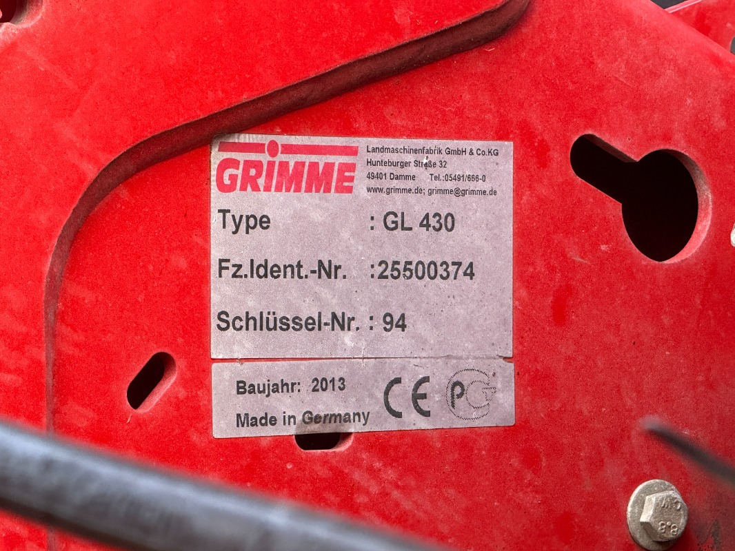 Grimme GL 430 - Комбайн: снимка 2 Grimme GL 430 - Комбайн: снимка 2