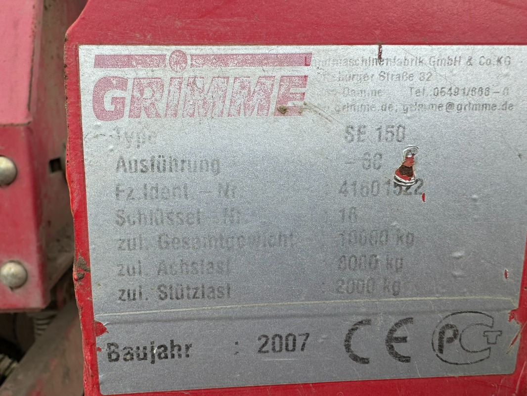 Комбайн Grimme SE 170-60-UB: снимка 17