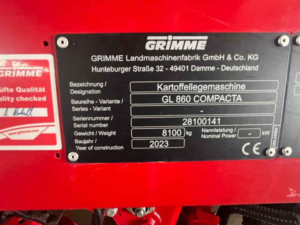 Grimme GL 860 COMPACTA - Комбайн: снимка 5 Grimme GL 860 COMPACTA - Комбайн: снимка 5
