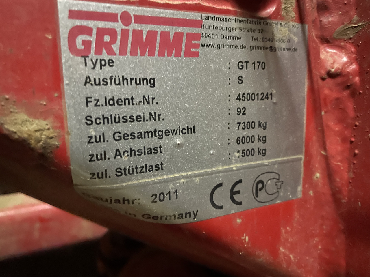Grimme GT 170 - Комбайн: снимка 3 Grimme GT 170 - Комбайн: снимка 3