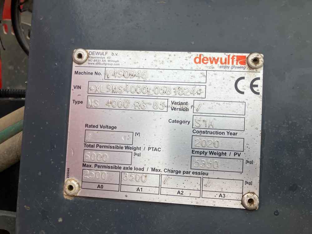 Dewulf Dewulf, MS4000, 4 Row, Trailed, Belt, Potato Planter - Комбайн: снимка 2 Dewulf Dewulf, MS4000, 4 Row, Trailed, Belt, Potato Planter - Комбайн: снимка 2