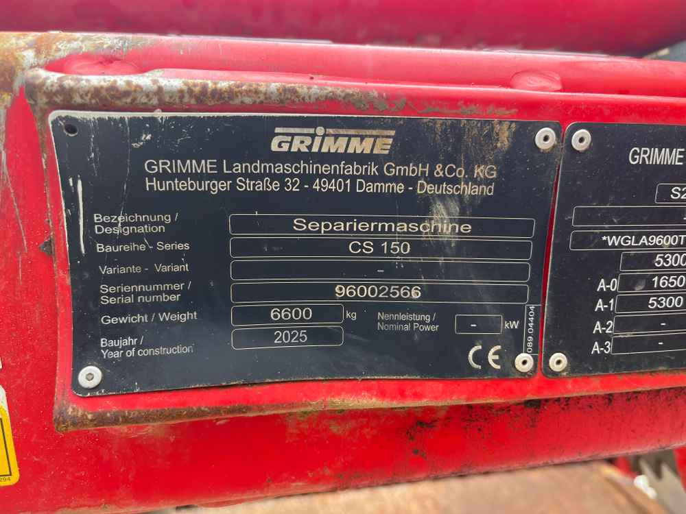 Grimme CS 150 - Картофокомбайн: снимка 3 Grimme CS 150 - Картофокомбайн: снимка 3