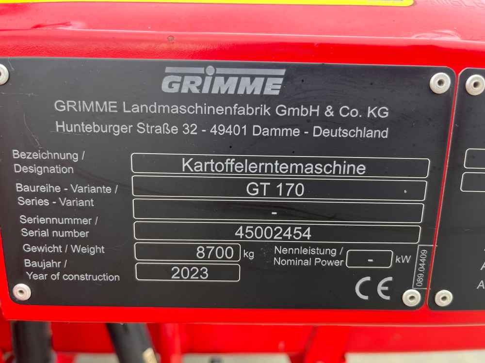 Grimme GT 170 - Комбайн: снимка 2 Grimme GT 170 - Комбайн: снимка 2