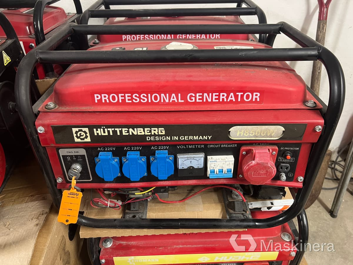 Elverk Huttenberg H8500W - Електрогенератор: снимка 1 Elverk Huttenberg H8500W - Електрогенератор: снимка 1